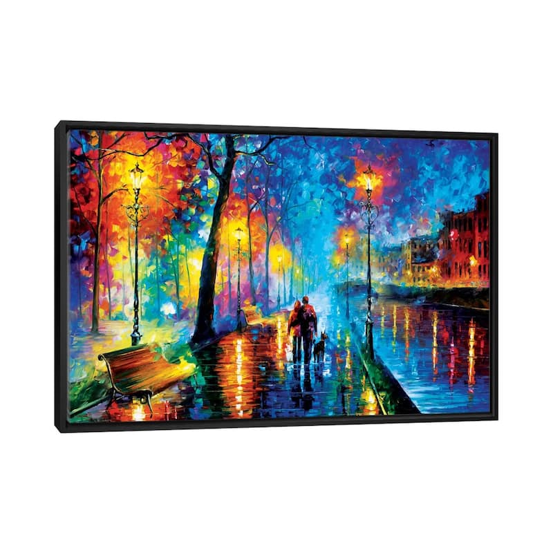 Large Wall Art, Framed Art, Colorful Art, by Leonid Afremov - Black