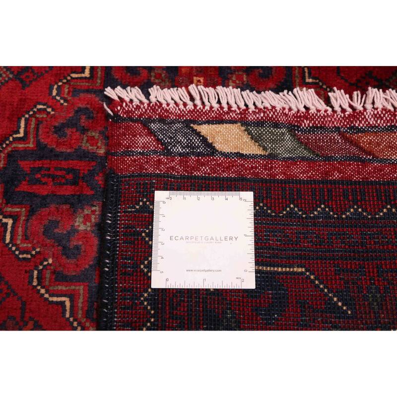 ECARPETGALLERY Hand-knotted Finest Khal Mohammadi Red Wool Rug - 3'1 x 6'7