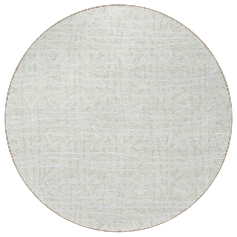 HomeRoots Geometric Transitional Rectangle Outdoor Rug