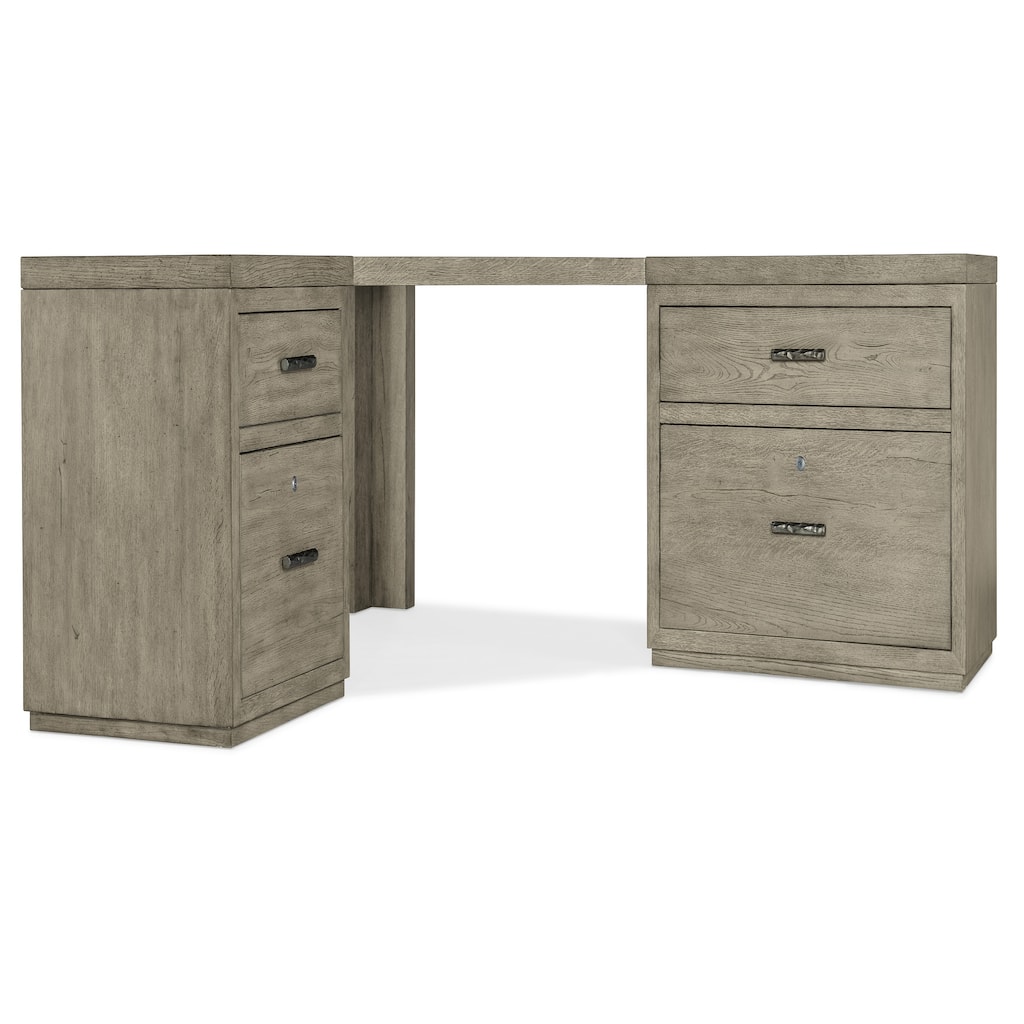 Linville Falls Corner Desk with File and Lateral File