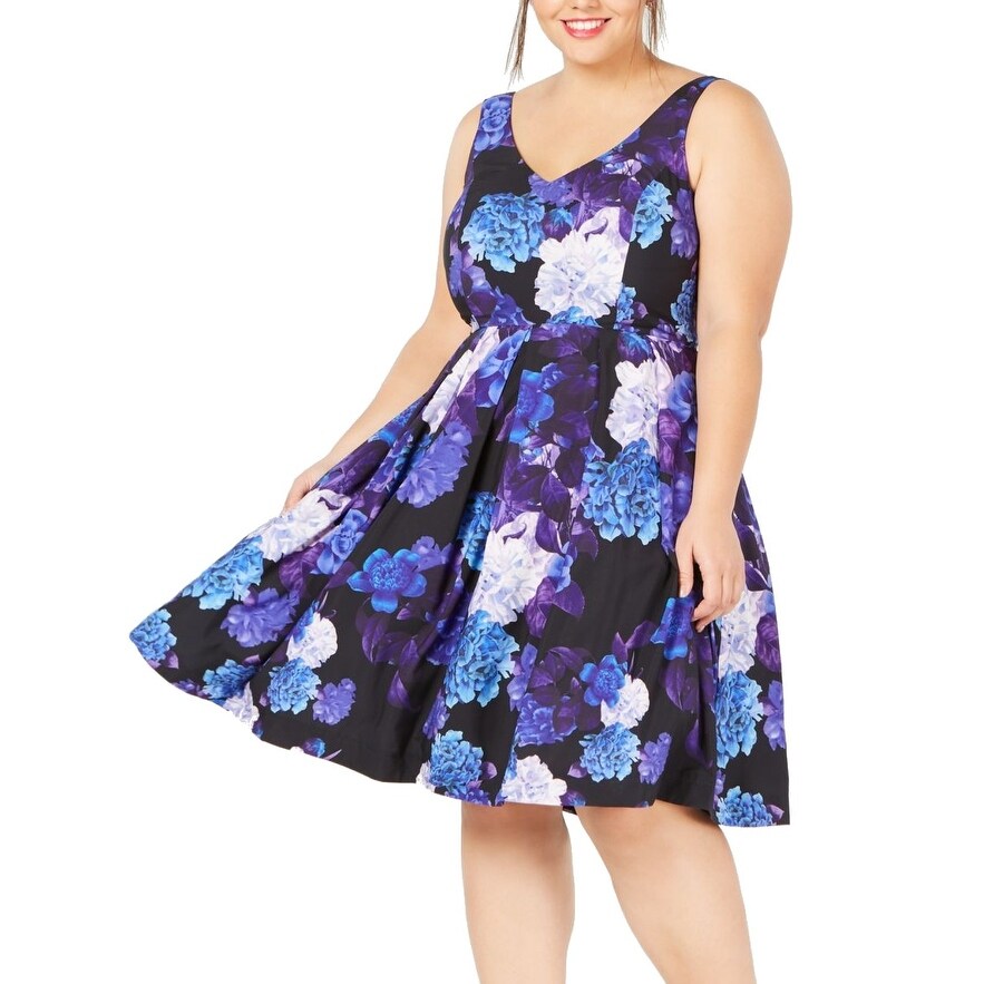 city chic blue floral dress