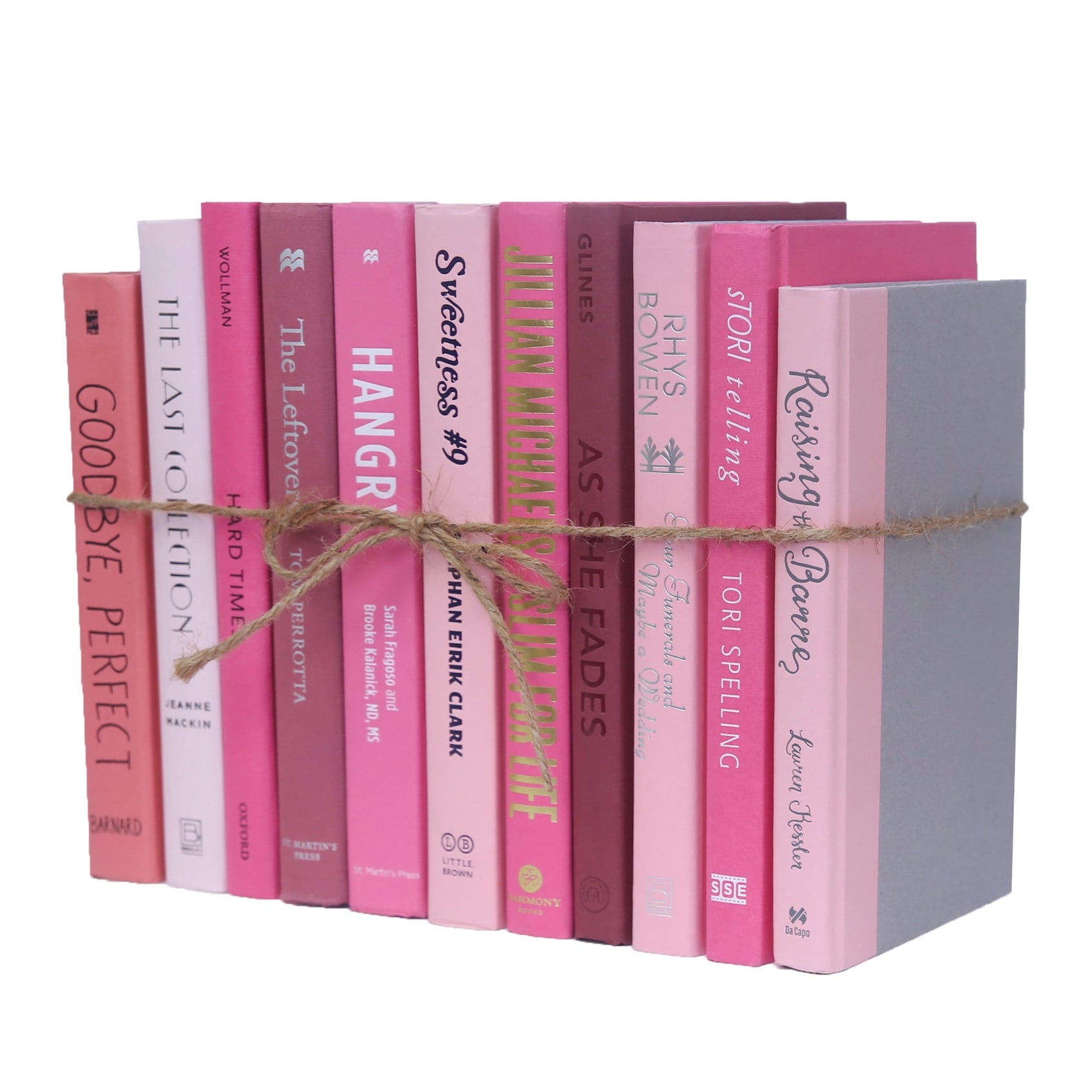 Decorative Books - Pink Book Bundle - 1 Foot of Pink Books