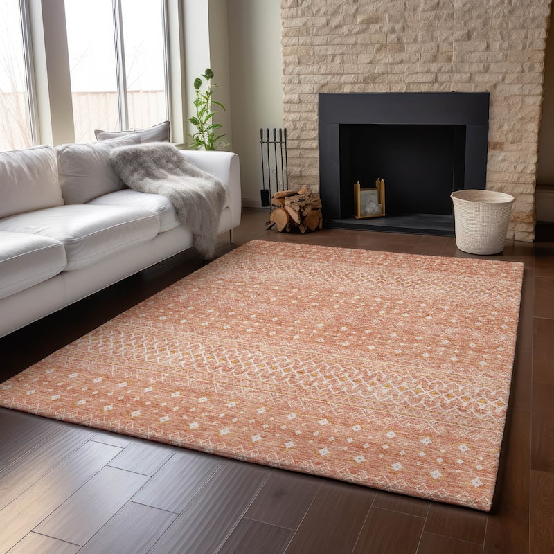Premium Washable Super Soft Boho Geo Mayfield Rug
