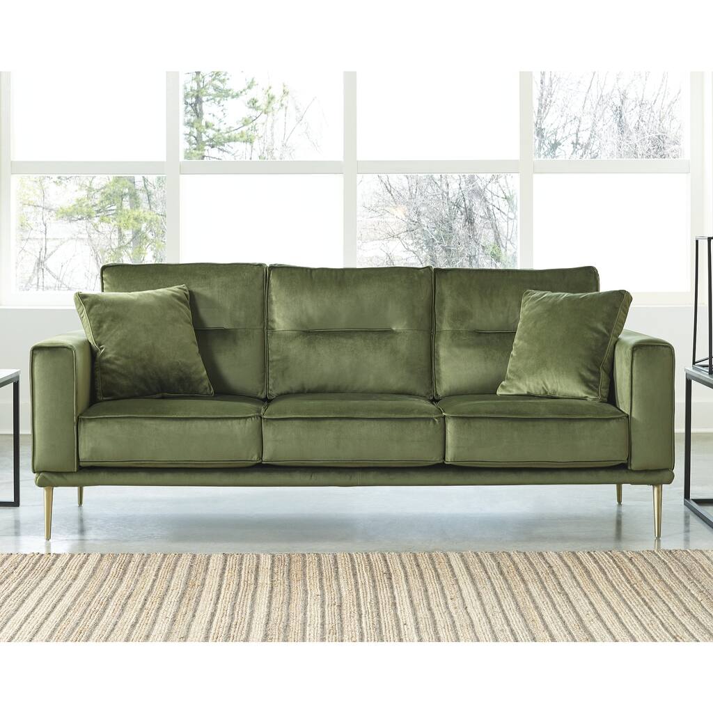 Signature Design by Ashley Macleary Moss Green Sofa - 82"W x 36"D x 36"H