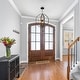 preview thumbnail 3 of 8, Modern 6-Light Black Gold Starburst Chandelier Orb Pendant Lights for Dining Room - 18" W x 20.5" H