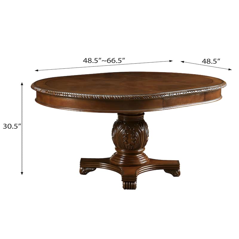 Eliza Cherry Dining Table with Removable Leaf