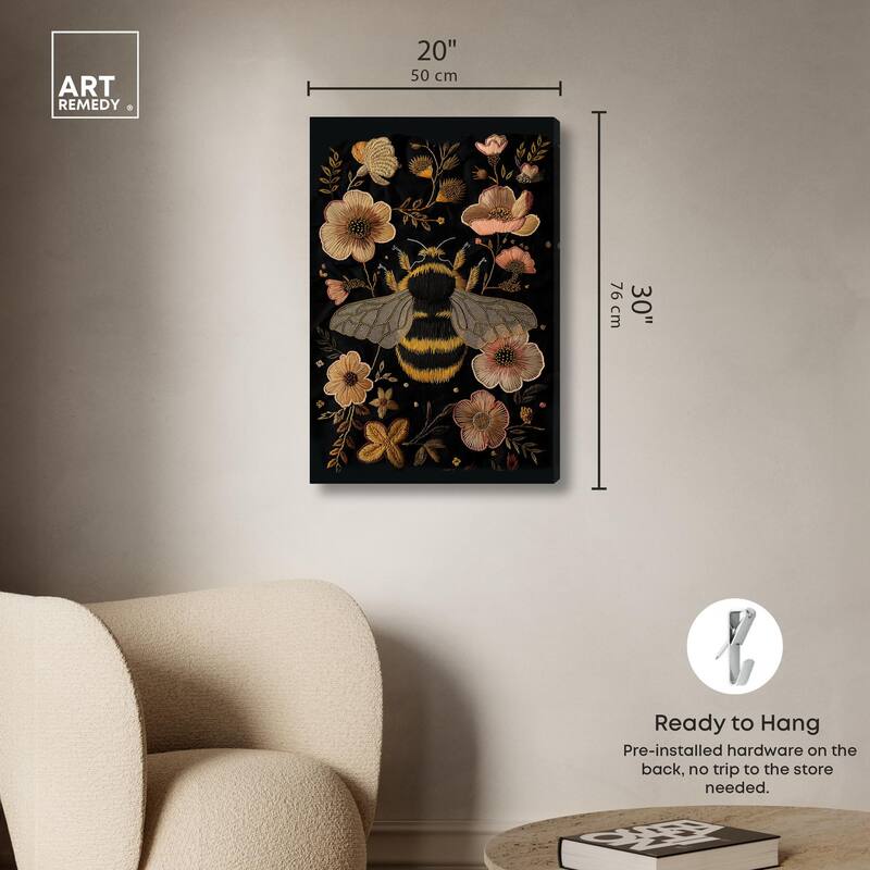 Honeyed Herald II Canvas by Art Remedy, Gallery Wrapped