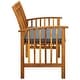 preview thumbnail 4 of 9, 46.9" Outdoor Backyard Bench, Porch Bench, Rustic Charm Bench, with Warm Color and Easy to Clean, Comfort Bench