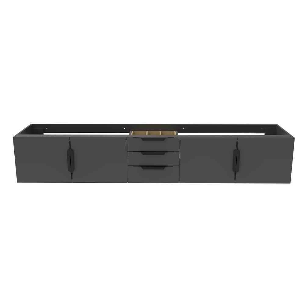 Alpine 84" Wall Mounted Bathroom Vanity (Base Only)