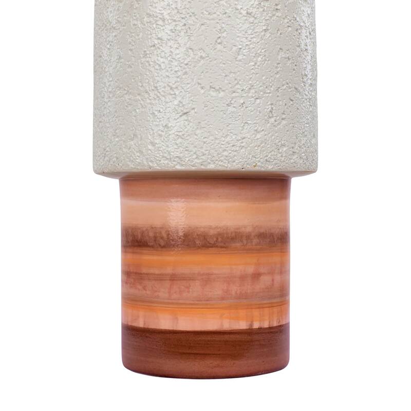 Tilde Handmade Ceramic Vase - Orange Quartz