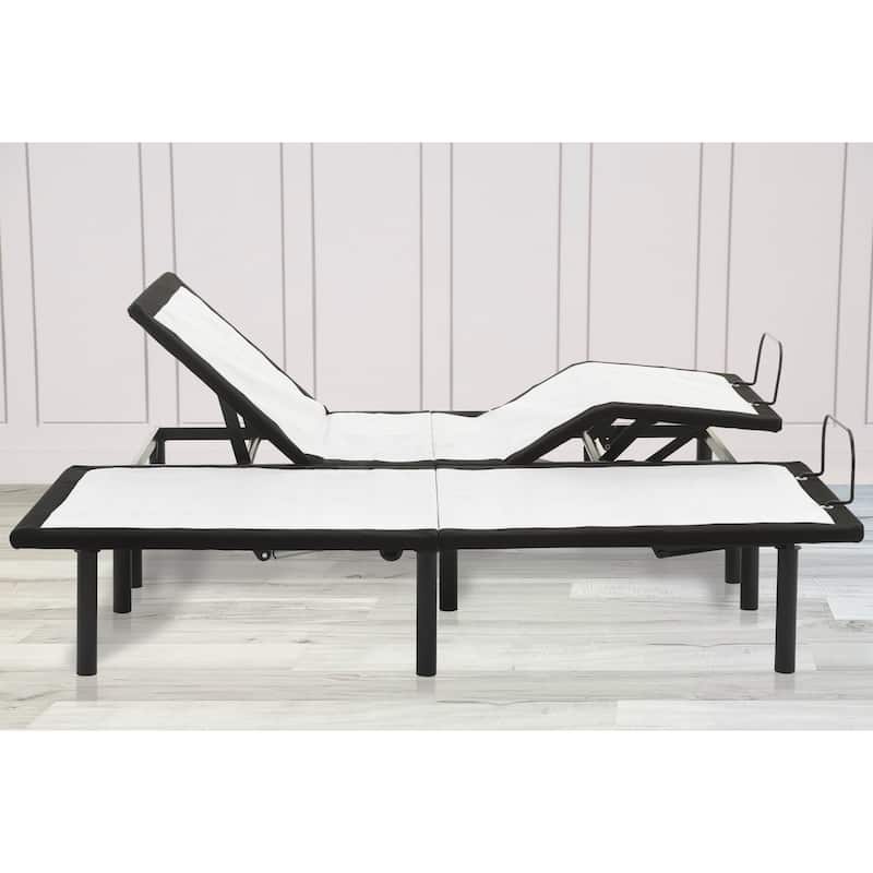 15" Adjustable bed base With Zero gravity, Head and foot incline, Wireless remote and Foot Retainer Bar. - King - Adjustable Bed