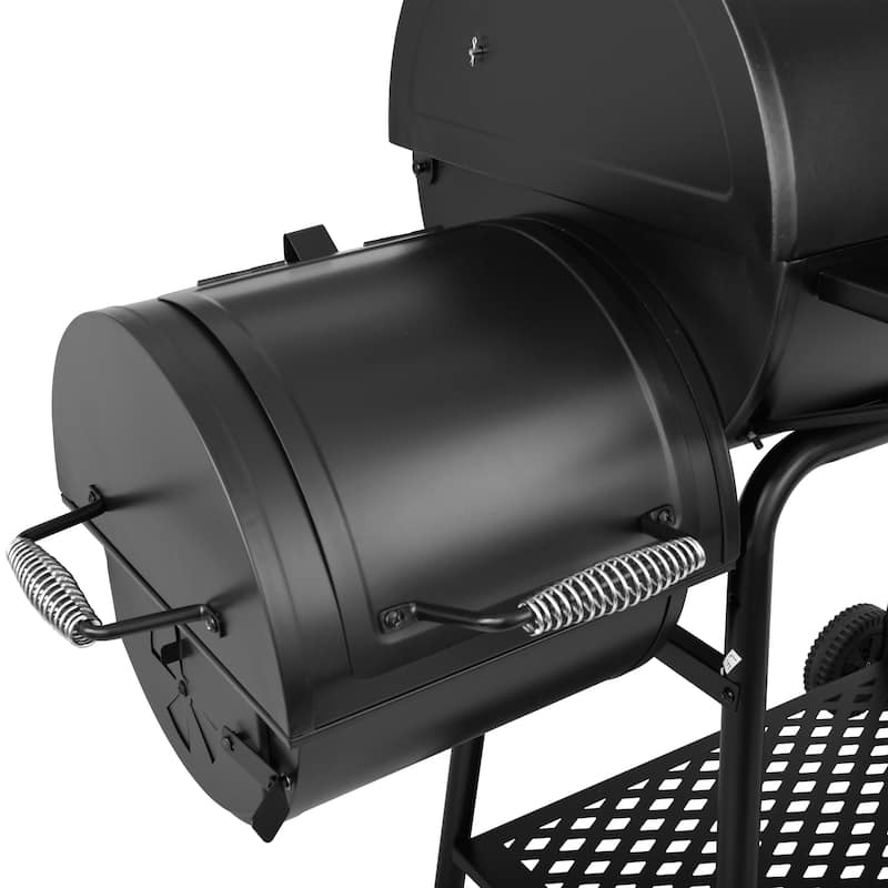 Royal Gourmet Charcoal Grill with Barrel Offset Smoker