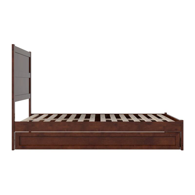 Aveline Wood Platform Bed with Matching Footboard & Trundle