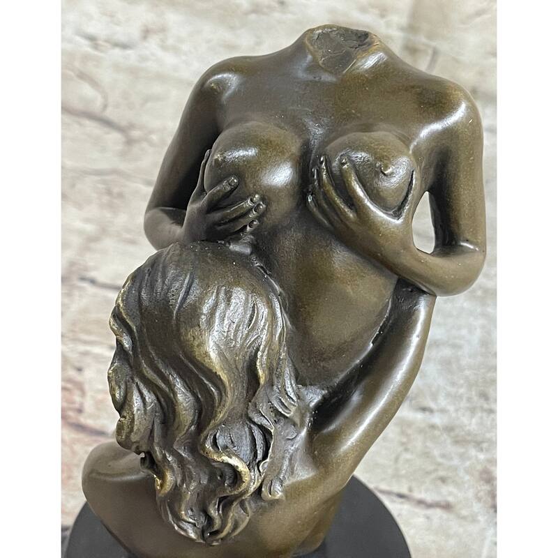Handmade Art Crafted Art Two Girls Bronze Masterpiece Sculpture Statue