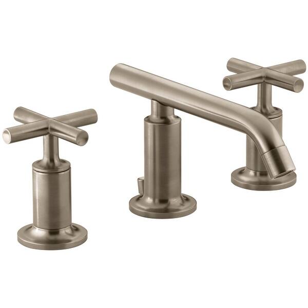 Shop Kohler K 14410 3 Purist Widespread Bathroom Faucet With Ultra Glide Overstock 16023243 Matte Black