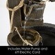 preview thumbnail 3 of 6, 4 Tier Wishing Well Fountain by Pure Garden - 15.5 x 17 x 32.5