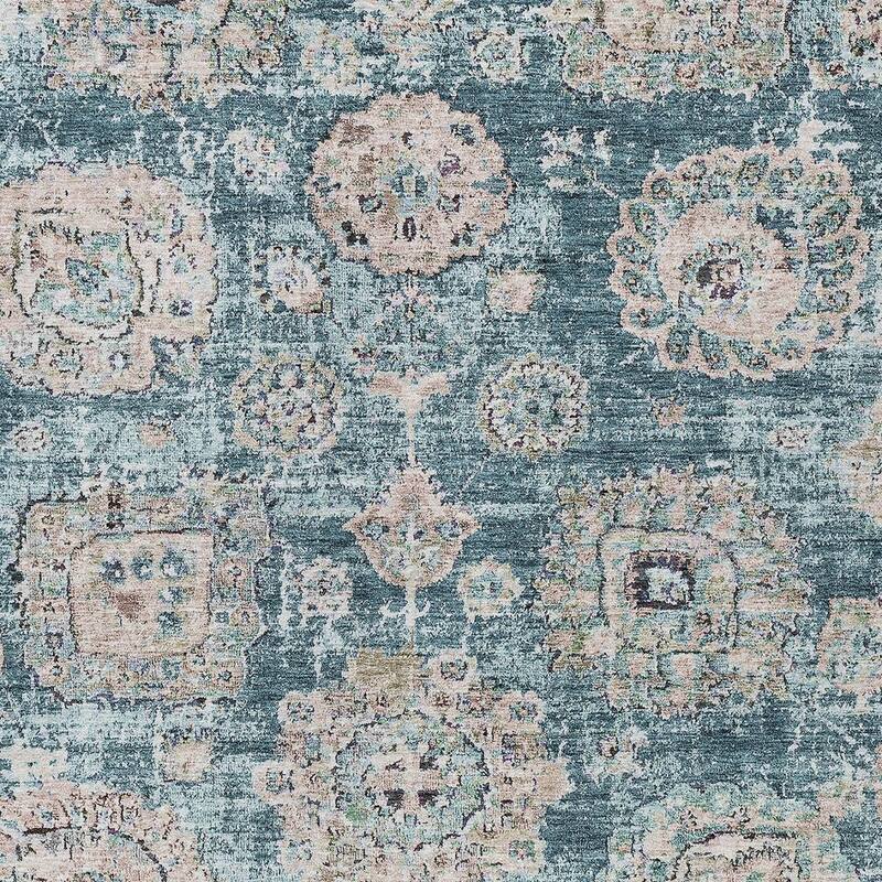 HomeRoots Floral Transitional Rectangle Outdoor Rug