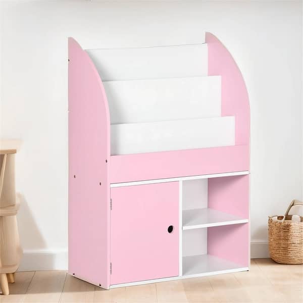 slide 2 of 16, Multi-Purpose Kids Toy Storage Organizer Bookshelf for Ages 3-8
