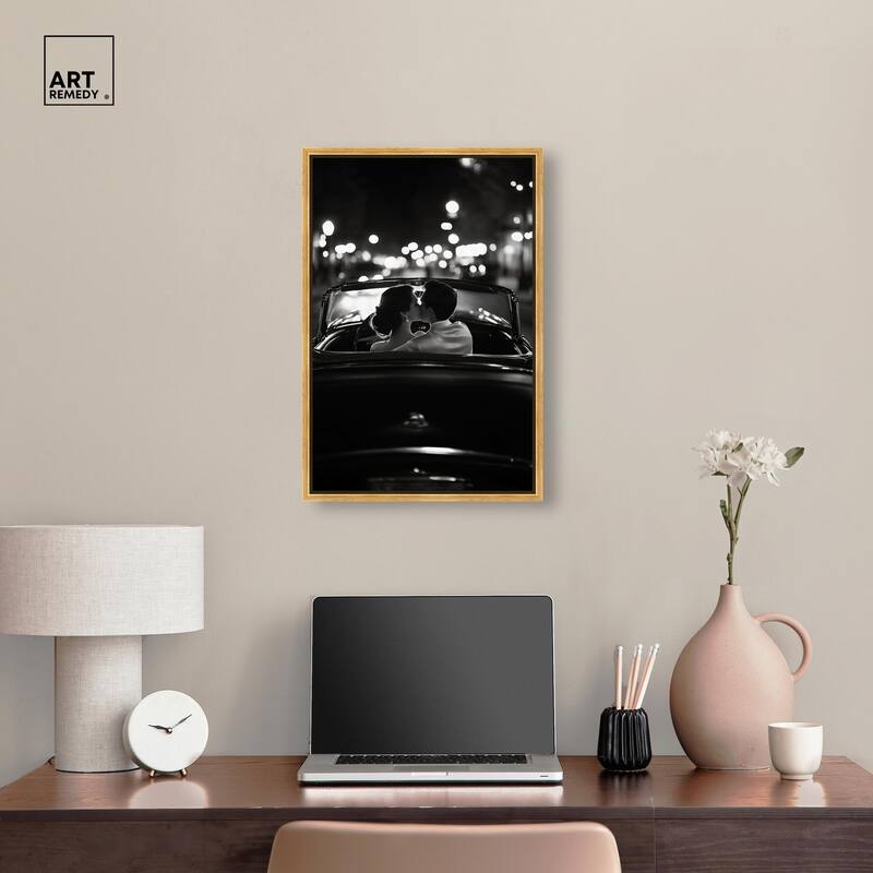 Kiss Me in the Moonlight II Canvas by Art Remedy