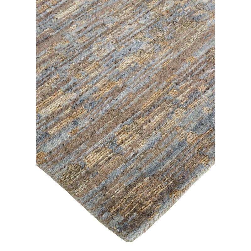 Clarkson Luxe Abstract Hand Knot Rug, Bronze Brown, Accent Rug