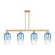 Option Brushed Brass / Sapphire Blue