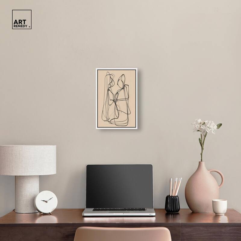 Embrace of Lines I Canvas by Art Remedy