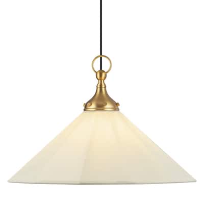 Alora Lighting PD447120 Ellen 20" Wide Pendant with Linen Shade