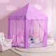 preview thumbnail 2 of 4, Princess Tent for Girls Indoor with Rainbow Rug, Star Lights