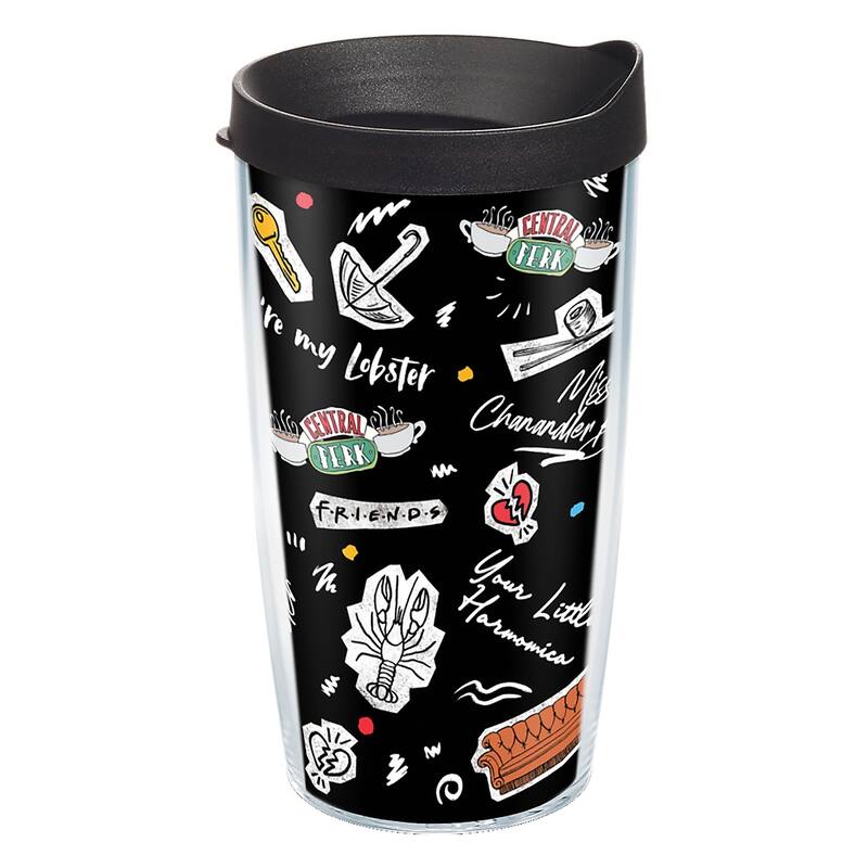 Tervis Friends Collage Made in USA Double Walled Insulated Travel Tumbler, Classic - 16oz
