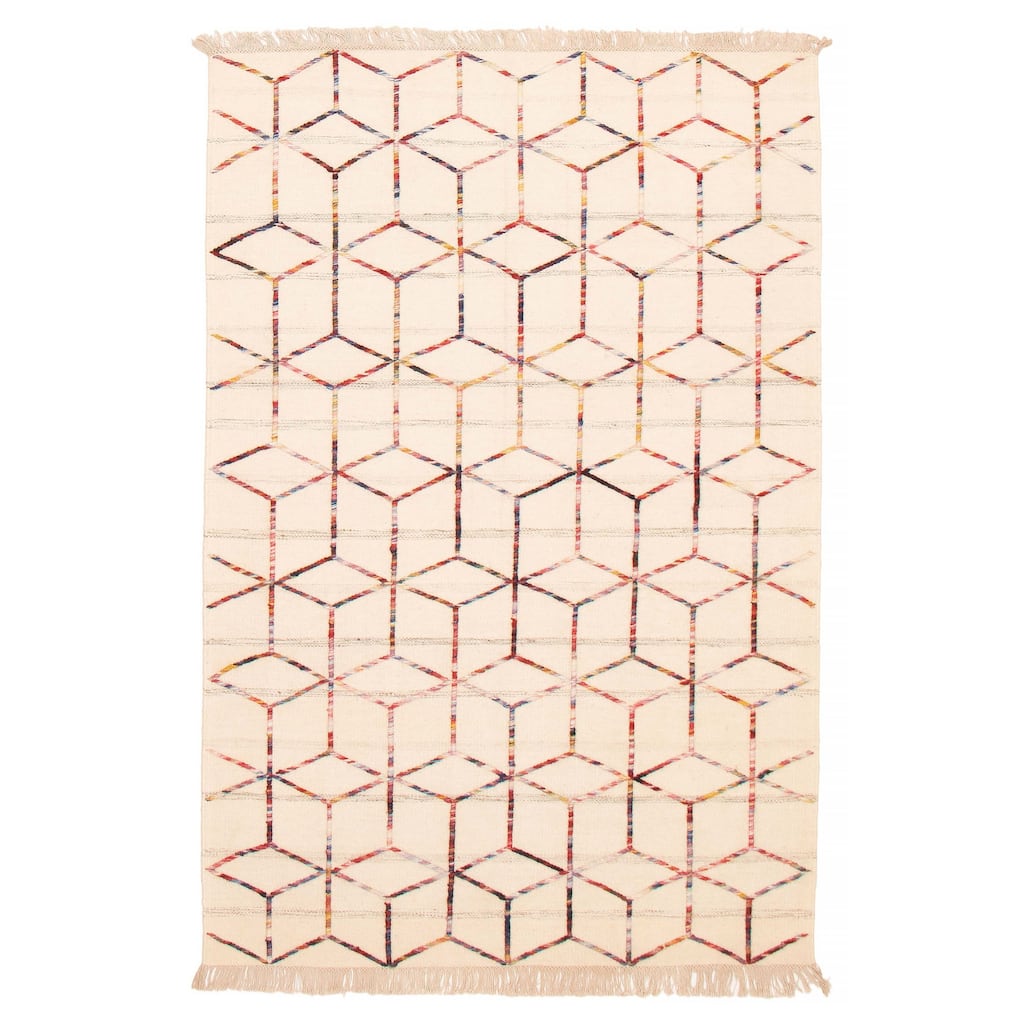 Marrakech Cream Kilim 5'1" x 8'0" - 5'1 x 8'0