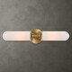 preview thumbnail 3 of 9, Uttermost Wellsville 2 Lt Brass Sconce - 22"W x 4.375"D x 5"H