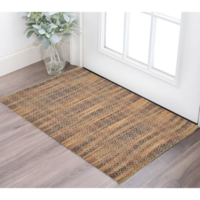 Pituv Geometric Modern Woven Area Rug By HomeRoots