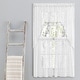 preview thumbnail 2 of 14, Isabella Lace Elegant Rod Pocket W Header Kitchen Curtains - Tier, Swag Pair and Tailored Valance (Sold Separately)