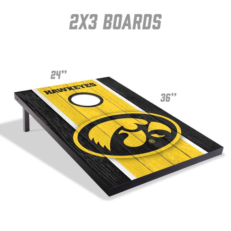 Iowa Hawkeyes NCAA Compact 2x3 Tailgate Cornhole Board Set
