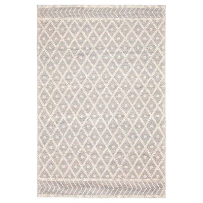 ECARPETGALLERY Braid weave Sienna Grey Wool Rug - 6'2 x 9'2
