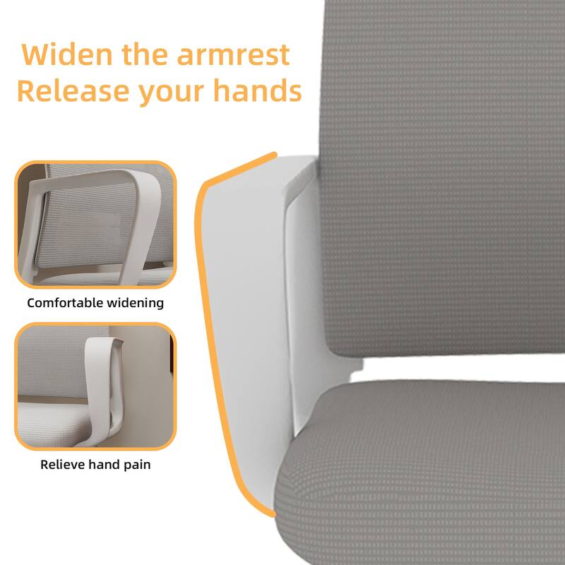 Roomfitters Minimalist Modern Office Chair - Metal Frame, Soft & Comfortable, Home & Office Use