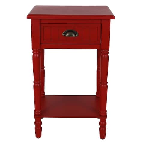 Bailey Bead board 1-Drawer Accent Table