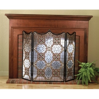 Meyda Tiffany Stained Glass / Tiffany Fireplace Screen from the - Tiffany Glass