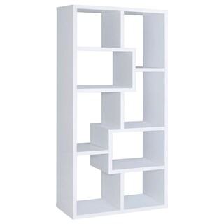 Theo 71-inch 8-compartment Wood Bookshelf