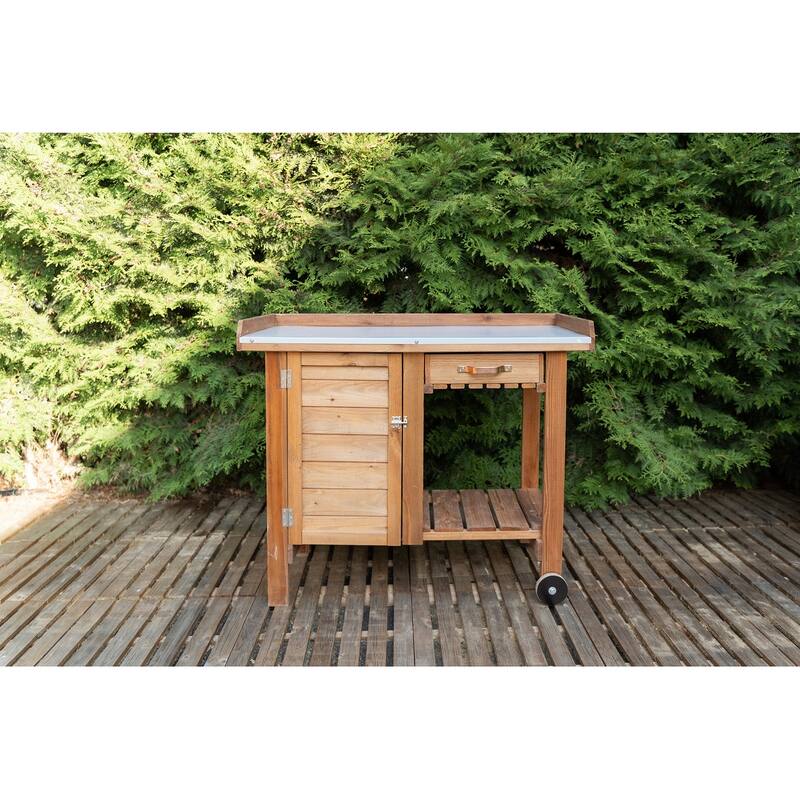 Gardener's Tables with Tin Surface