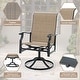 preview thumbnail 79 of 92, Versatile Outdoor Dining Sets w Swivel/Folding Chairs & Steel Slat Table and HDPE Dining Table Set for Gardens, Patios