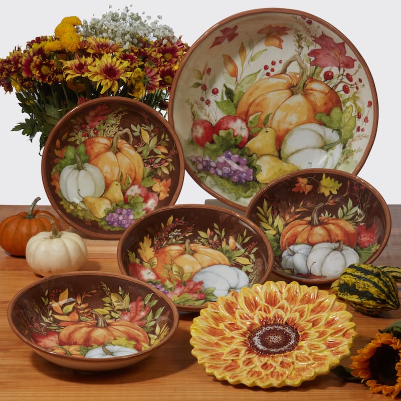 Certified International Havest Blessings 16pc Dinnerware Set, Service for 4