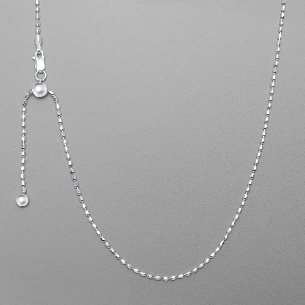 Victoria Townsend .925 Sterling Silver Adjustable Bead Chain Necklace