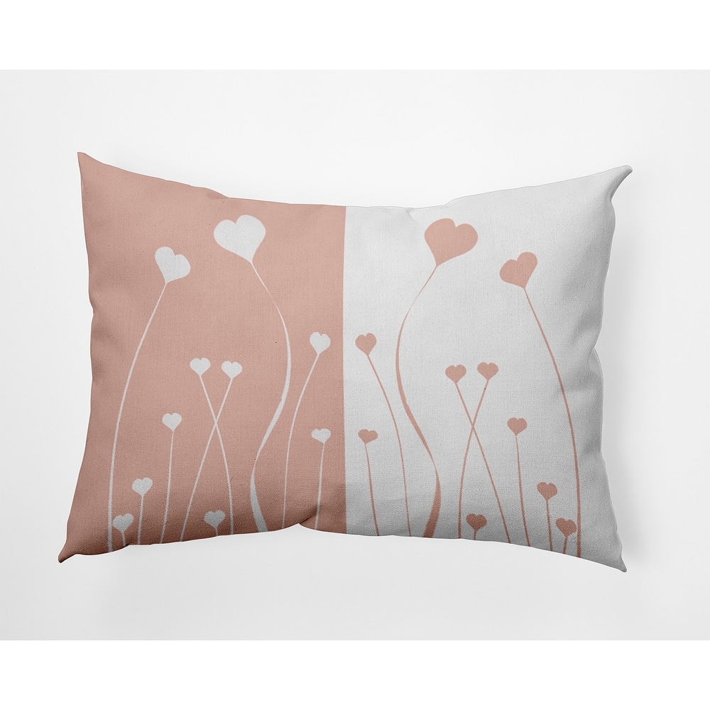 Growing Love Valentines Day Decorative Throw Pillow