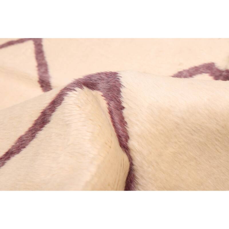 ECARPETGALLERY Hand-knotted Pak Finest Marrakesh Cream Wool Rug - 6'10 x 9'8