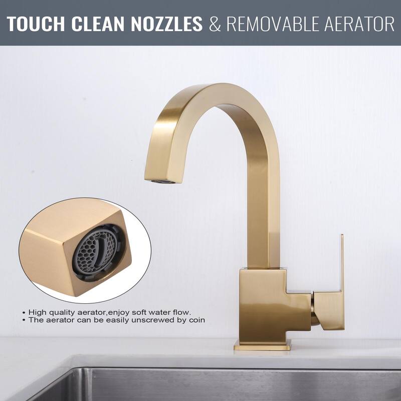 WOWOW Single-Handle Bar Faucet with Swivel Spout
