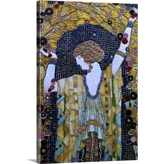 Shop An Art Deco Mosaic On Market Place Walk Palermo Sicily Canvas Wall Art Overstock 16479597