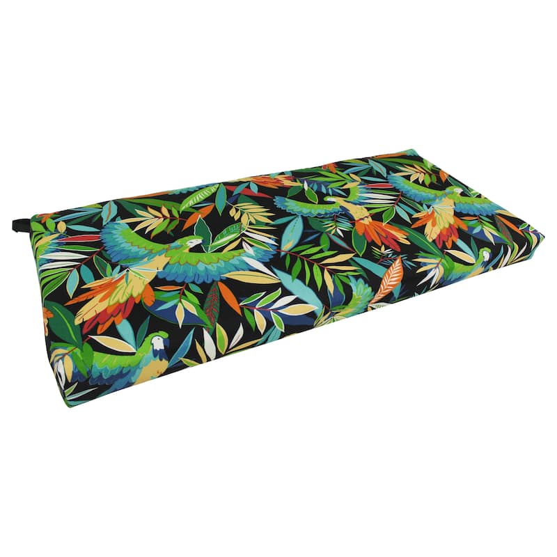 Blazing Needles 42-inch All-Weather Bench Cushion - 42 x 19 - Tucuman Ebony