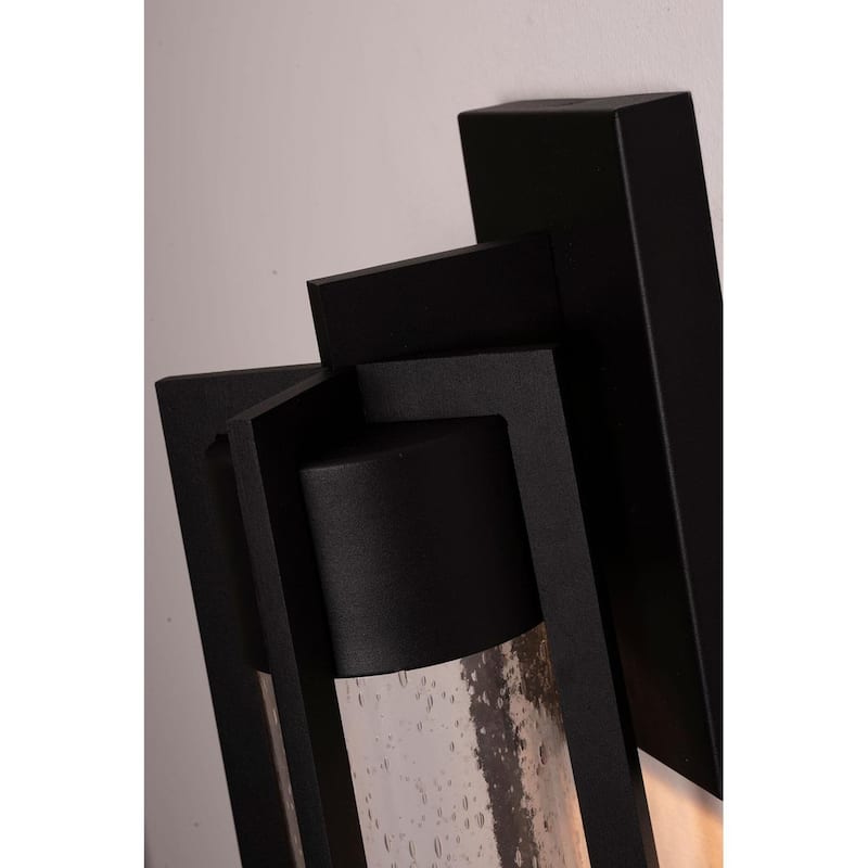 AFX Cane 1-light Black Outdoor LED Sconce with Clear Glass - Bed Bath ...