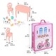 preview thumbnail 8 of 10, Badger Basket Home & Go Doll Kitchen with Storage for 12-inch Dolls